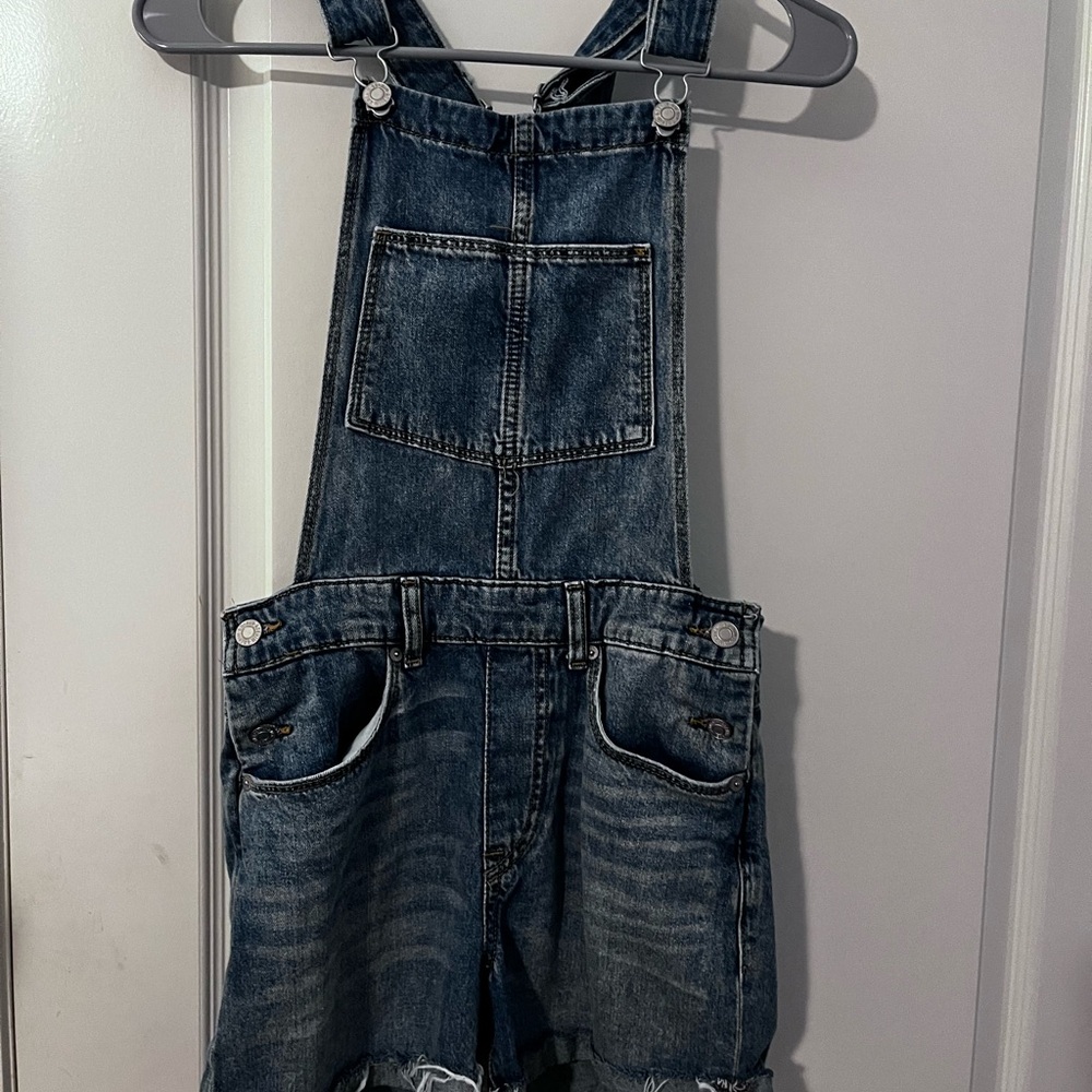 Denim Overalls with Front Pocket